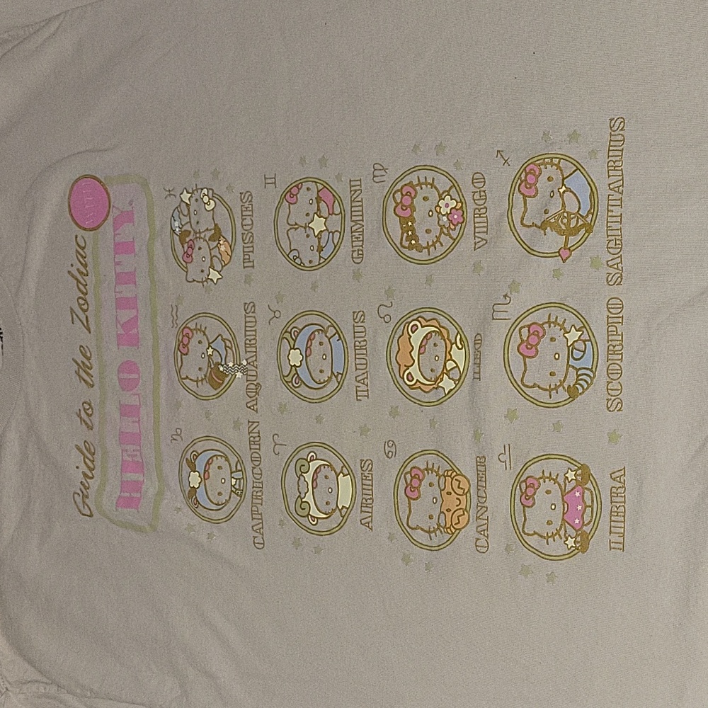 Hello kitty astrology tee